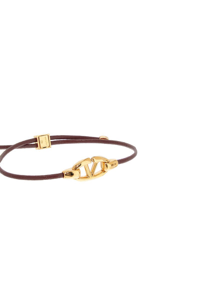 leather vlogo bracelet 'the bold 5W2J0W36DJY TOBACCO