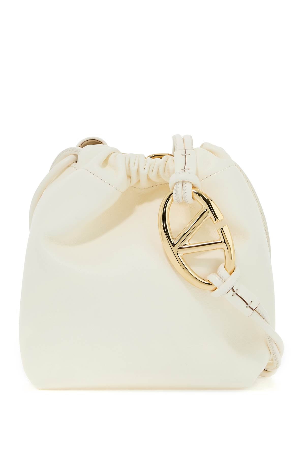 mini vlogo bucket bag with pouf 5W2P0AC3ZFJ IVORY