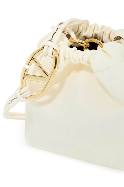 mini vlogo bucket bag with pouf 5W2P0AC3ZFJ IVORY