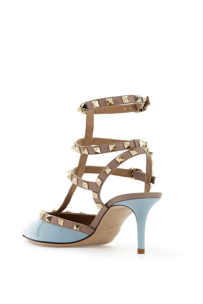 rockstud slingback pumps 5W2S0375VNW BLU PORCELLANA/POUDRE