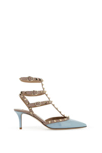 rockstud slingback pumps 5W2S0375VNW BLU PORCELLANA/POUDRE