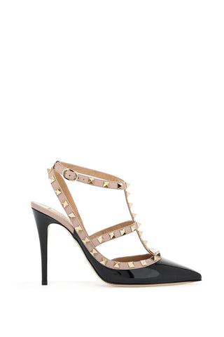 rockstud slingback 5W2S0393VNW NERO/POUDRE