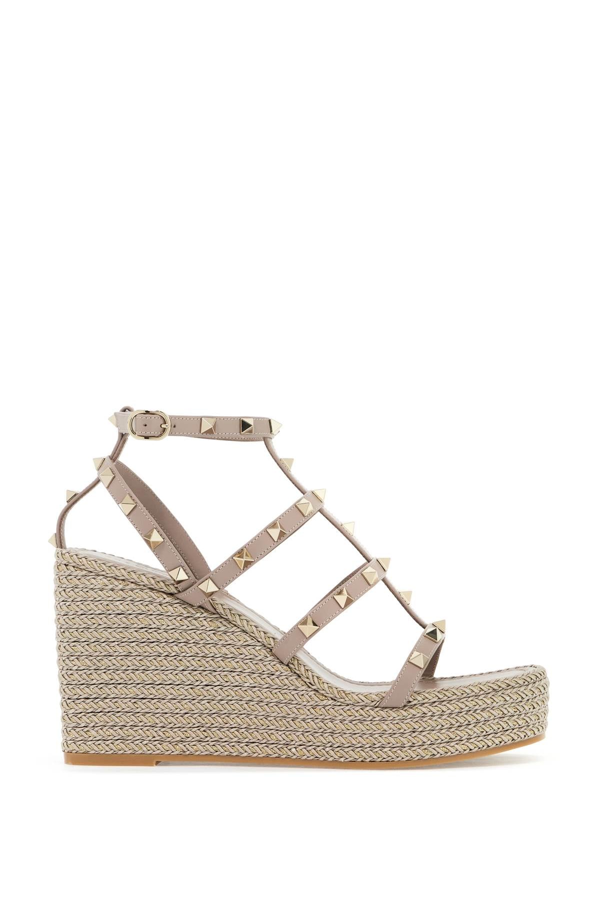 rockstud wedge sand 5W2S0F95HLT POUDRE/ORO/POUDRE