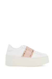 open rockstud untitled sneakers 5W2S0GG8IDB BIANCO/ROSE QUARTZ