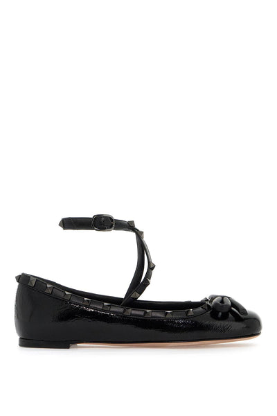 silk rockstud ballet flats 5W2S0HB6BLC NERO