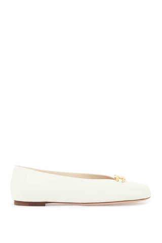 'ballet flats vlogo: 5W2S0JM1EEY IVORY