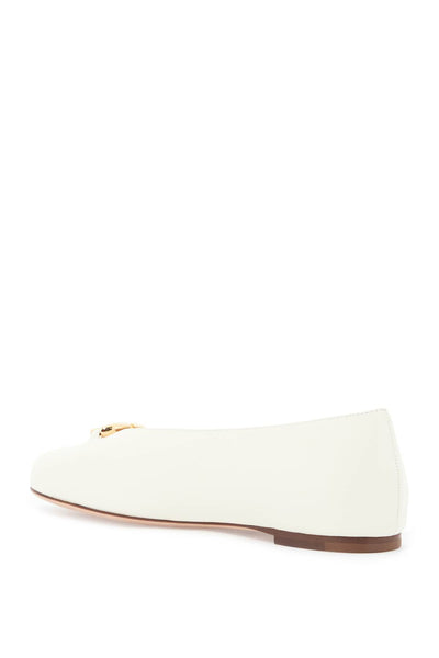 'ballet flats vlogo: 5W2S0JM1EEY IVORY