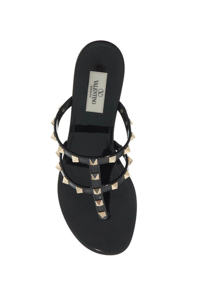 rockstud pvc thong sandals 5W2S0T84PVS NERO