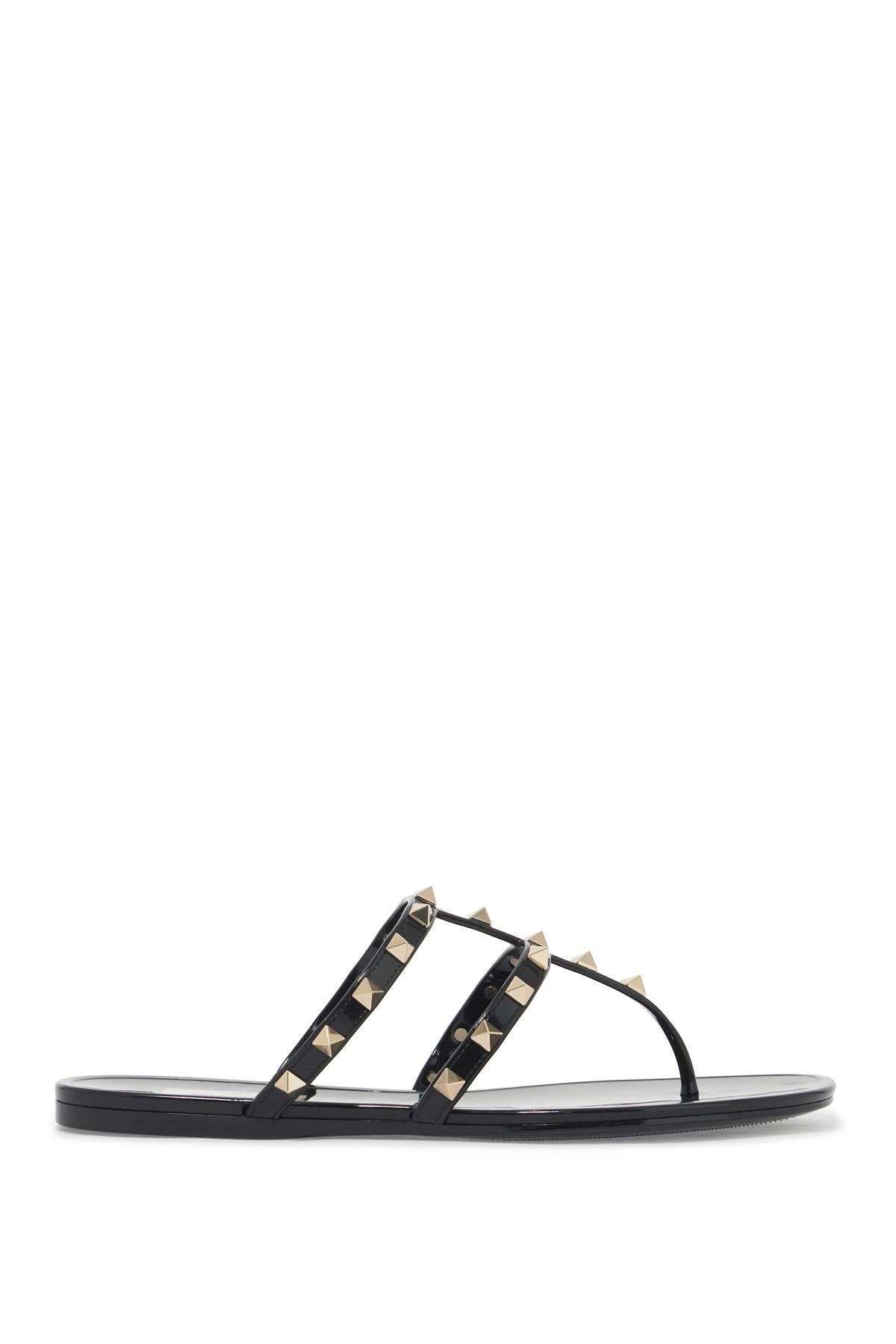 rockstud pvc thong sandals 5W2S0T84PVS NERO