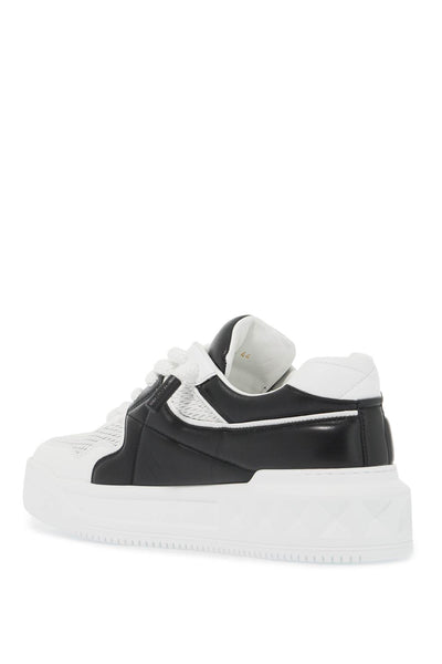 low-top perforated nappa leather xl one stud 5Y2S0G37WWA BIANCO/NERO-BIANCO/BIANCO/NERO/BIA