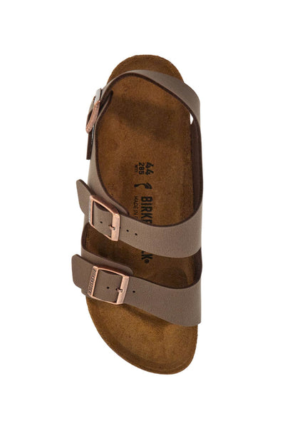 birkoflor mocca sandals with cork sole and adjustable straps milano 634503 MOCCA