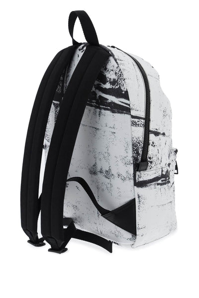 Alexander mcqueen metropolitan backpack 646457 1AAR0 BLACK WHITE