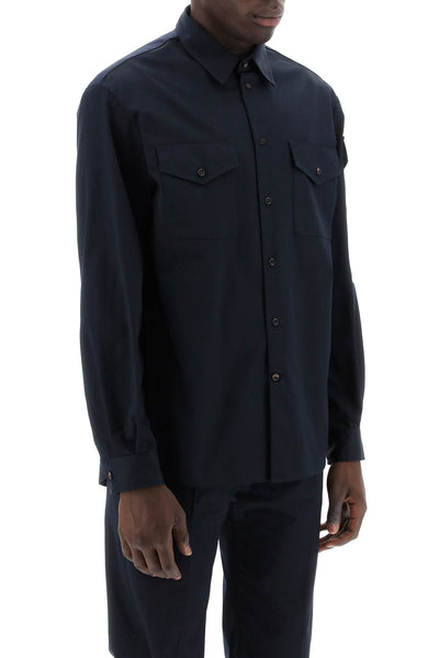 shirt with logo band on the sleeve 655486 QSAA7 NAVY