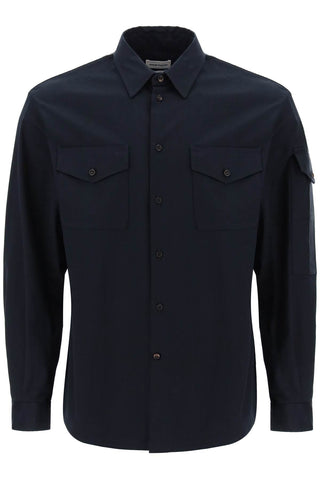 shirt with logo band on the sleeve 655486 QSAA7 NAVY