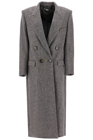 maxi tweed coat in 660096 3EJ670 CONCRETE