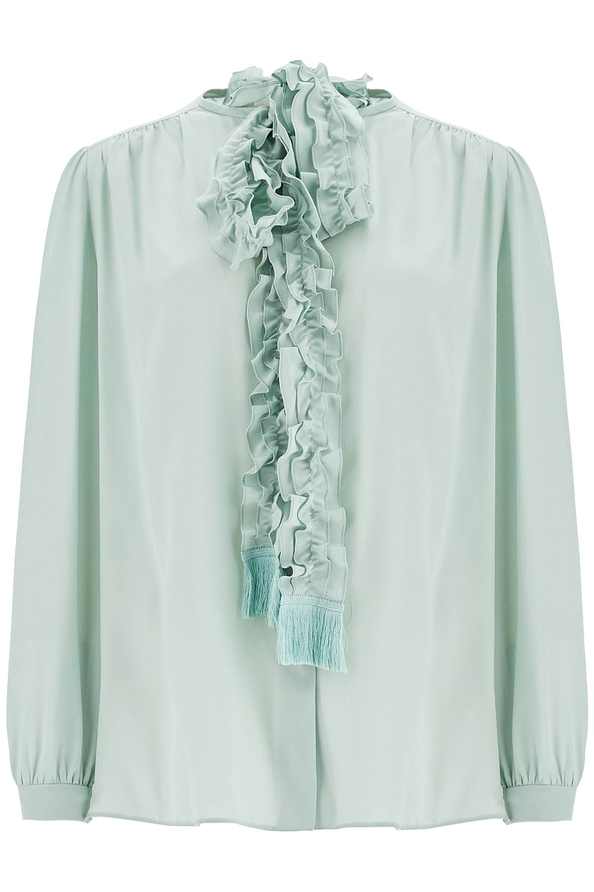 VALENTINO GARAVANI silk blouse with bow detail 6B3A | Italystation.com - Shop Now at italystation.com
