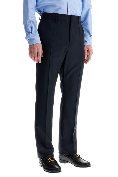 dark blue wool elegant pants regular fit with pleats 6V3RBK7525S BLU SCURO