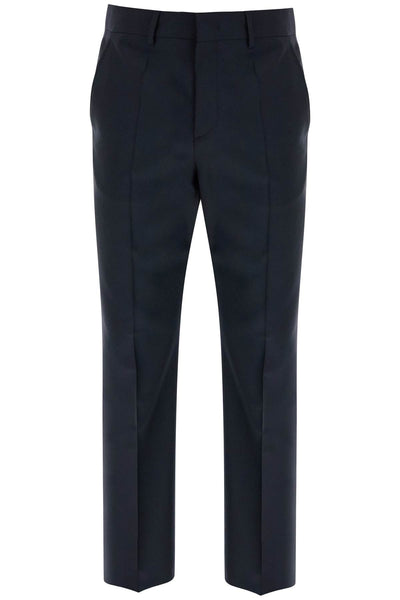 dark blue wool elegant pants regular fit with pleats 6V3RBK7525S BLU SCURO