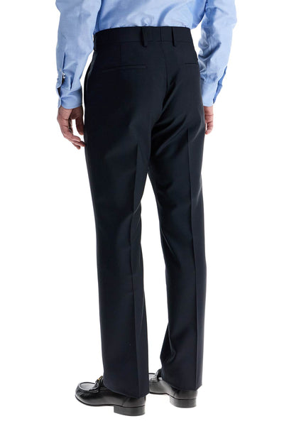 dark blue wool elegant pants regular fit with pleats 6V3RBK7525S BLU SCURO