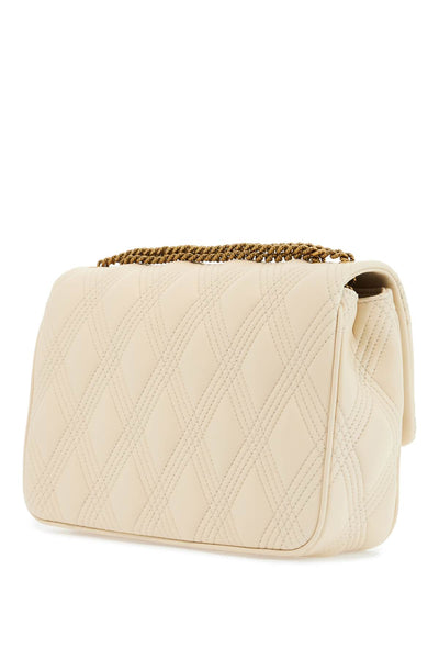 quilted shoulder bag butter white with golden chain 6W2B0R06XCA BUTTER WHITE | Italystation.com