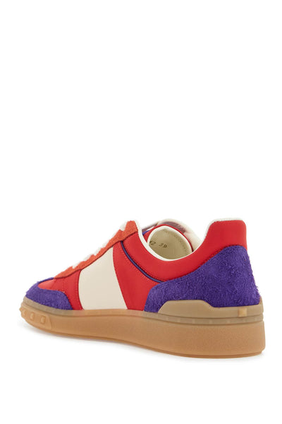 purple women's sneakers in polyester and suede 6W2S0IL9MBM EL.VIOLET-GERBE/ROUGE P/GLACE-E.VIO/GL/A