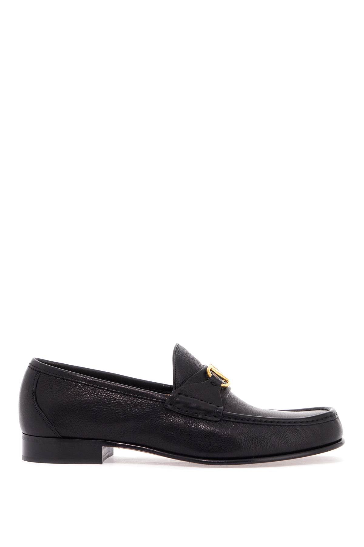 VALENTINO GARAVANI vlogo signature leather moccas 6 | Italystation.com - Shop Now at italystation.com