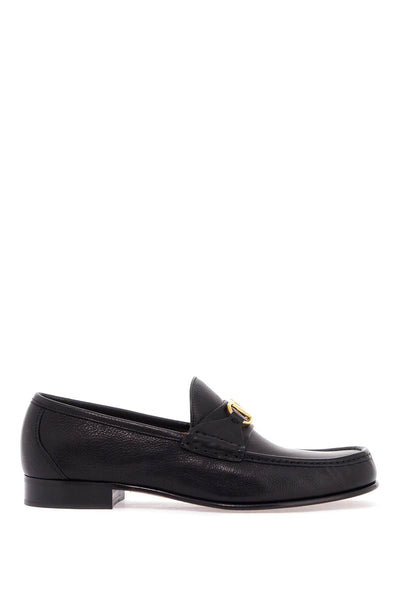 VALENTINO GARAVANI vlogo signature leather moccas 6 | Italystation.com - Shop Now at italystation.com