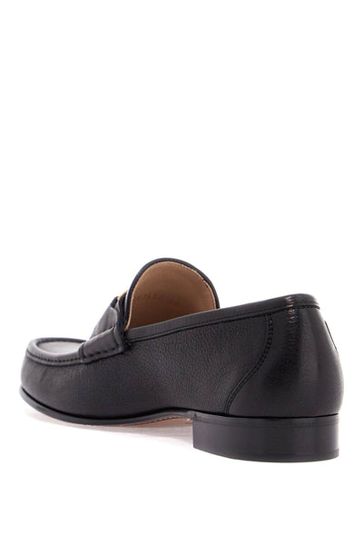 VALENTINO GARAVANI vlogo signature leather moccas 6 | Italystation.com - Shop Now at italystation.com