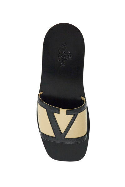 VALENTINO GARAVANI men's black and beige goat leath | Italystation.com - Shop Now at italystation.com