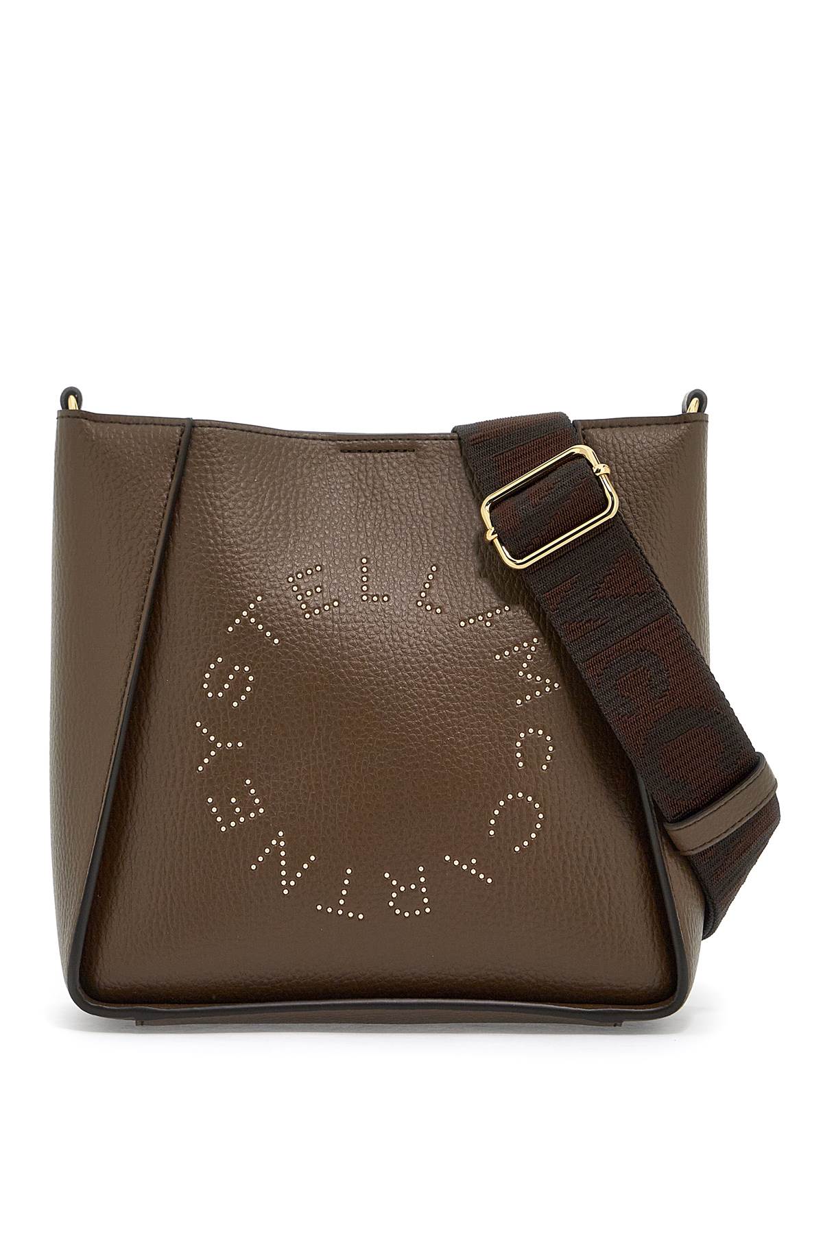 crossbody bag with perforated stella logo 700073 WP0234 BROWN