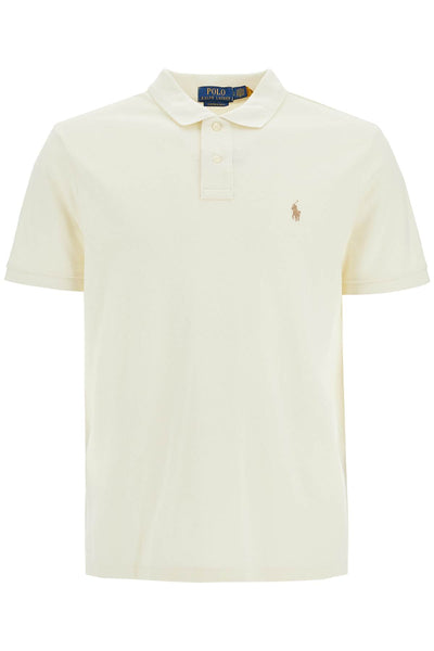 polo shirt with embroidered pony 710680784372 PARCHMENT CREAM/C8634