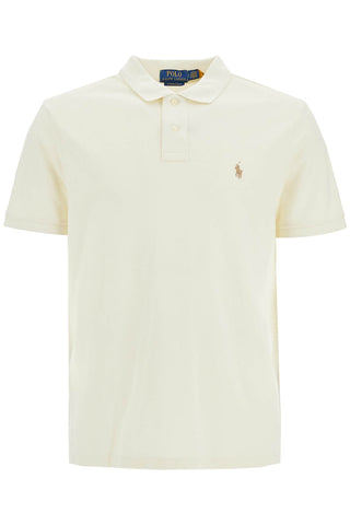 polo shirt with embroidered pony 710680784372 PARCHMENT CREAM/C8634