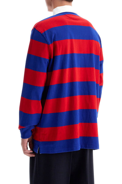 long-sleeved striped polo shirt for 710717116048 RL 2000 RED/CLASSIC AZURE