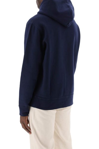 hoodie in fleece-back cotton 710766778007 CRUISE NAVY