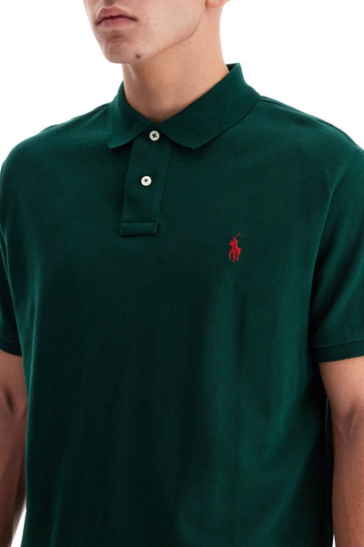 custom slim fit short sleeve polo shirt 710782592015 COLLEGE GREEN/C3961