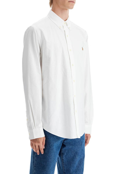 custom fit cotton oxford shirt 710792041001 WHITE