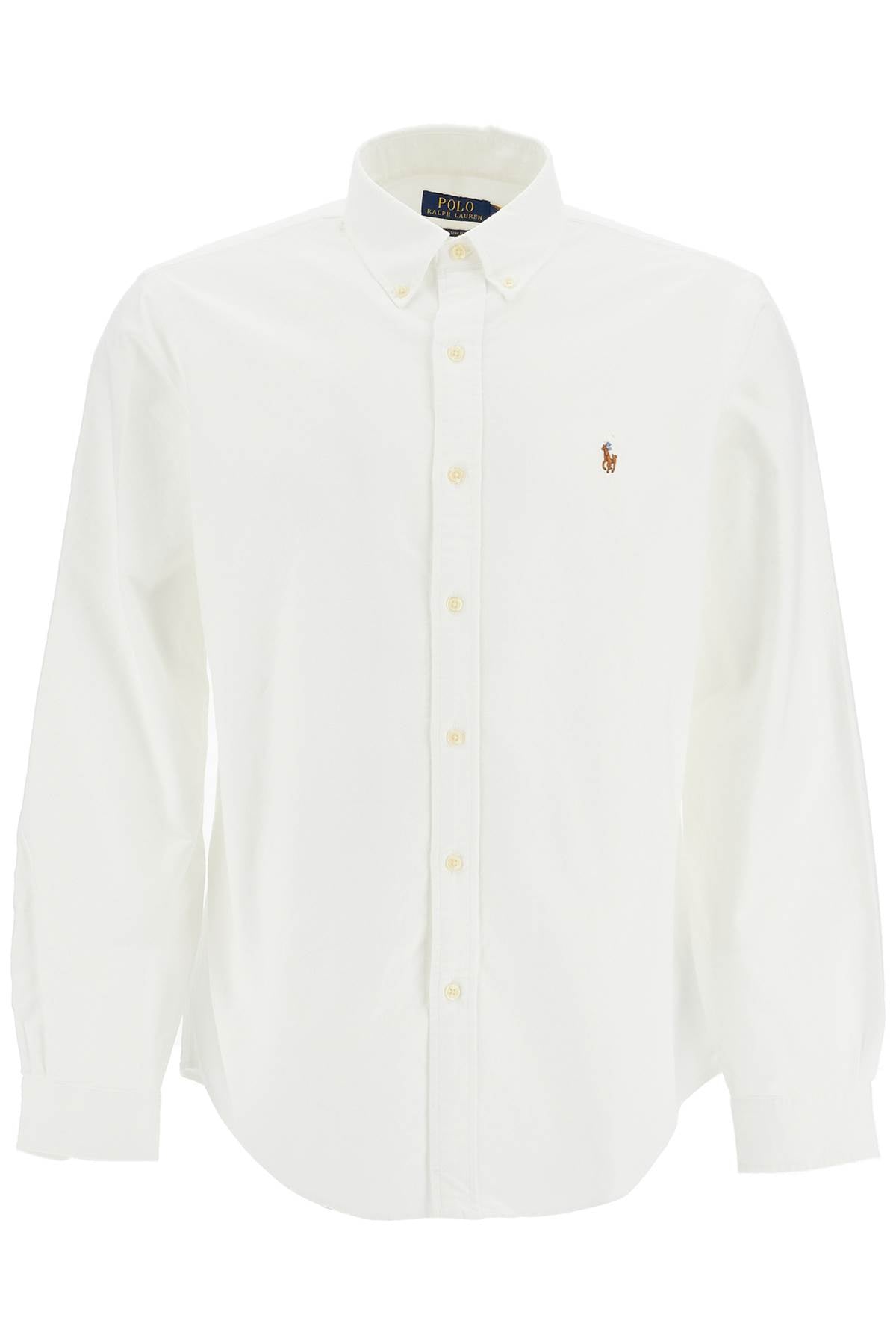 custom fit cotton oxford shirt 710792041001 WHITE