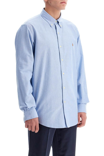 custom fit cotton stretch shirt 710792041002 BLUE