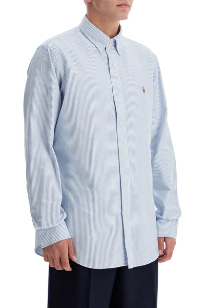 striped oxford custom fit shirt 710792041004 BLUE/WHITE STRIPE