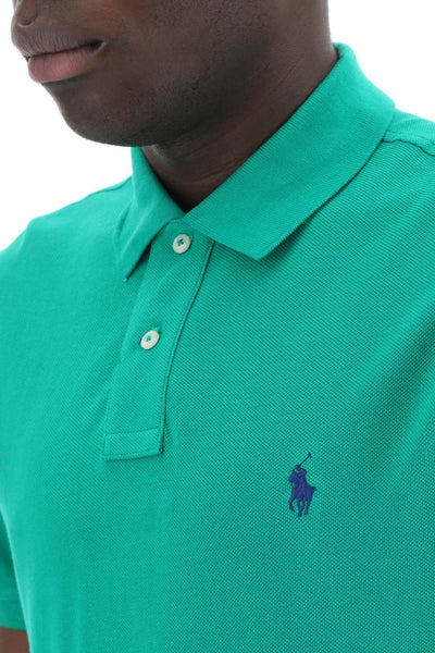 pique cotton polo shirt 710795080019 BILLIARD C7315