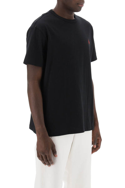 classic fit t-shirt in solid jersey 710811284001 POLO BLACK C3870