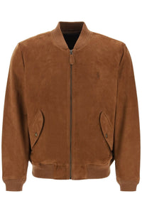 suede leather bomber jacket 710847089001 COUNTRY BROWN