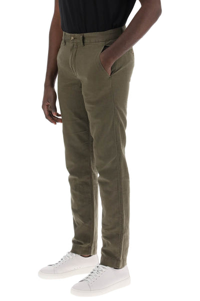 linen and cotton blend pants for 710901796005 CANOPY OLIVE