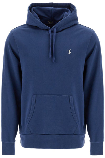 hooded sweatshirt with embroidered pony 710916690018 CRUISE NAVY