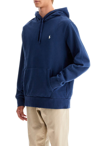 hooded sweatshirt with embroidered pony 710916690018 CRUISE NAVY