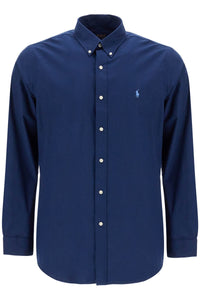 custom fit cotton stretch shirt 710928255001 NEWPORT NAVY