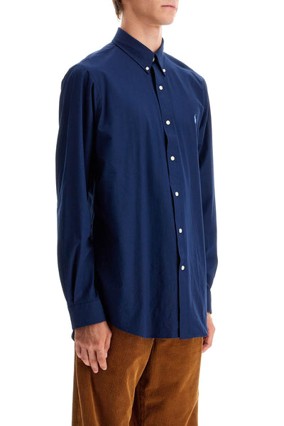 custom fit cotton stretch shirt 710928255001 NEWPORT NAVY