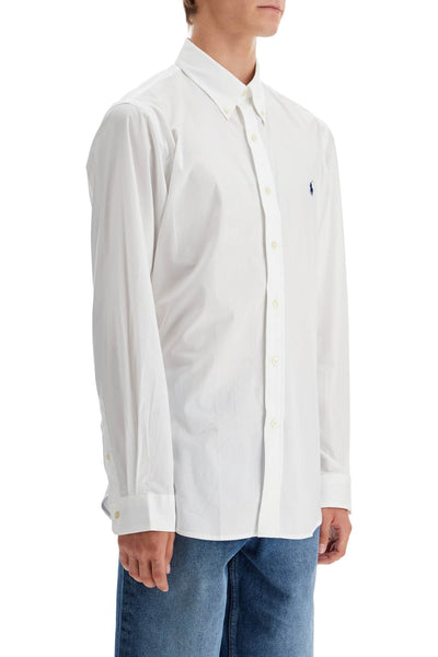 stretch poplin shirt for men 710928255002 WHITE