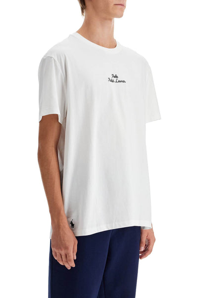 embroidered signature t-shirt 710936585002 WHITE