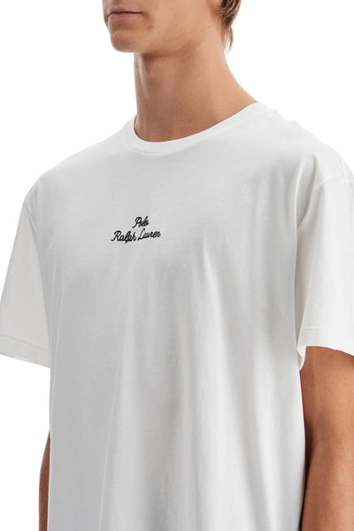 embroidered signature t-shirt 710936585002 WHITE